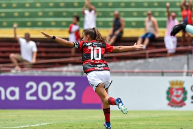 Flamengo é o campeão da primeira edição da Copinha Feminina -  (crédito: Foto: Paula Reis / CRF)