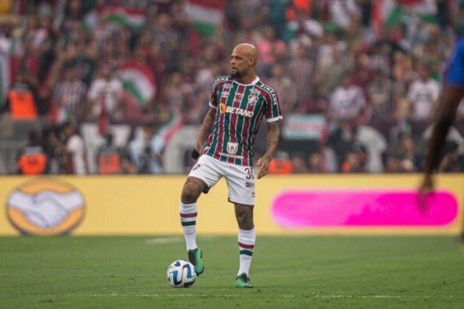 Felipe Melo surpreendeu positivamente ao atuar improvisado como zagueiro pela esquerda em 2023 -  (crédito: Foto: Marcelo Gonçalves/Fluminense)