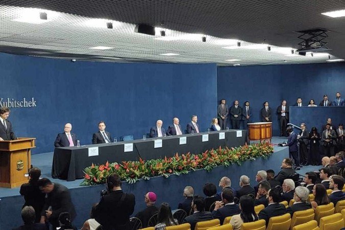 Posse do novo PGR, Paulo Gonet, em Brasília -  (crédito: Renato Souza/CB/DA.Press)