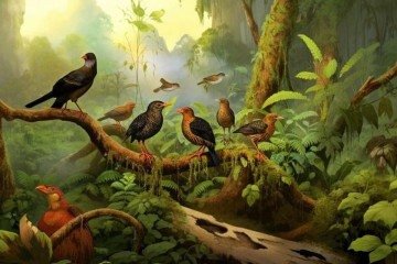 Pesquisadores acreditam que 1.430 espécies de aves — quase 12% — desapareceram ao longo da história humana moderna, desde o Pleistoceno Superior, há cerca de 130 mil anos -  (crédito: UKCEH/Divulgação)