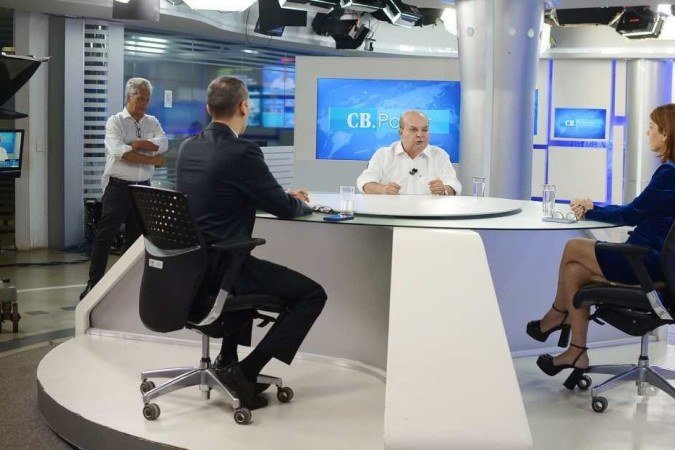  19/12/2023 Credito: Ed Alves/CB/DA.Press. Cidades. Cb Poder recebe o governador do DF, Ibaneis Rocha. Paulo Pestana ao fundo  