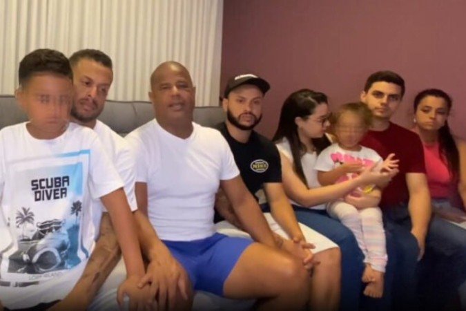 Marcelinho Carioca gravou vídeo com seus familiares - (crédito: Foto: Reprodução) Marcelinho Carioca gravou vídeo com seus familiares - (crédito: Foto: Reprodução)
