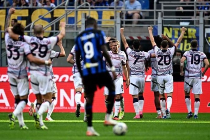 Bologna eliminou a Inter em pleno Giuseppe Meazza -  (crédito: Foto: Gabriel Bouys/AFP)