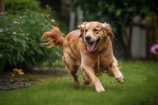 O golden retriever é um cachorro amigável, inteligente e afetuoso (Imagem: Donamen | Shutterstock) - (crédito: Donamen | Shutterstock EdiCase) O golden retriever é um cachorro amigável, inteligente e afetuoso (Imagem: Donamen | Shutterstock) - (crédito: Donamen | Shutterstock EdiCase)