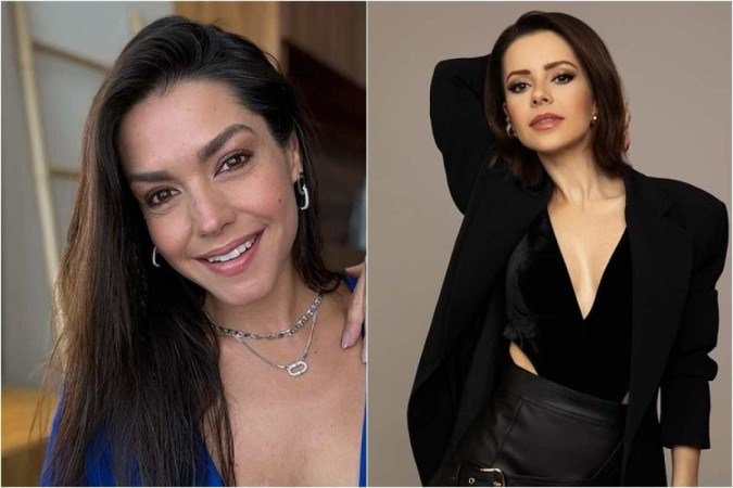 Thais Fersoza, foto da esquerda; Sandy, foto da direita  -  (crédito: Reprodução/ Instagram/ tatafersoza/ sandyoficial )