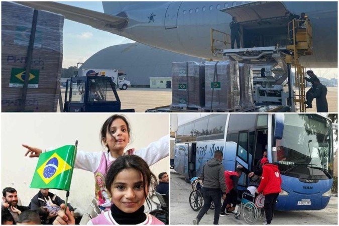 O governo não divulgou a quantidade de pessoas que serão repatriadas. O voo também carrega 150 purificadores de água portáteis, equipados com kit voltaico - (crédito: Divulgação/Governo federal) O governo não divulgou a quantidade de pessoas que serão repatriadas. O voo também carrega 150 purificadores de água portáteis, equipados com kit voltaico - (crédito: Divulgação/Governo federal)