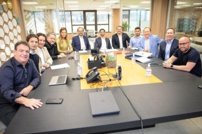 Reunião de dirigentes de clubes que integram a Libra -  (crédito: Foto: Reprodução)