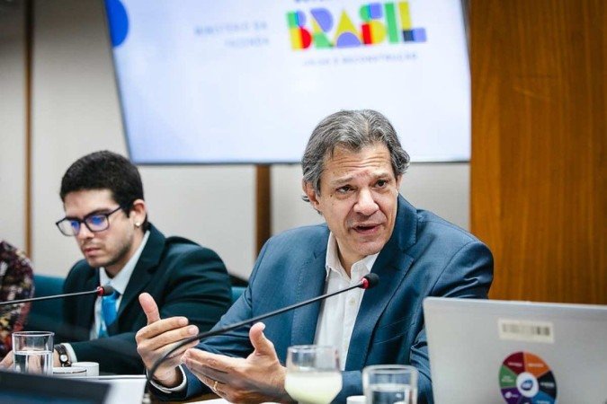 Ministro Fernando Haddad comenta taxações em café da manhã com jornalistas - (crédito: Washington Costa / Ministério da Fazenda) Ministro Fernando Haddad comenta taxações em café da manhã com jornalistas - (crédito: Washington Costa / Ministério da Fazenda)