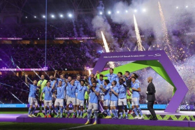 Manchester City conquistou título que faltava na galeria -  (crédito: Foto: Giuseppe Cacace/AFP via Getty Images)