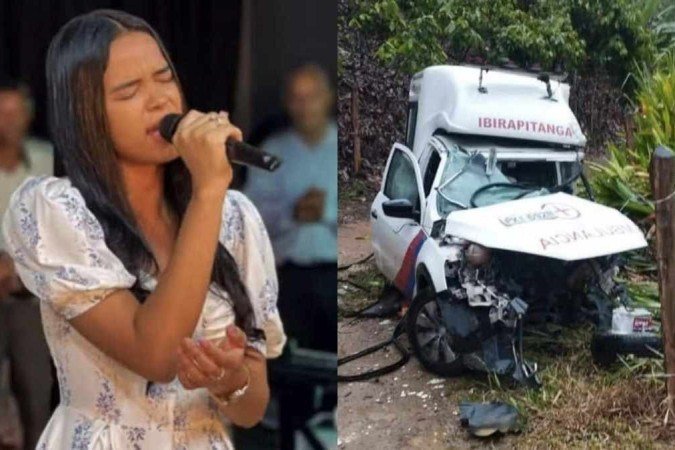 A cantora gospel Aclécia Silva dos Santos morreu após acidente com ambulância - (crédito: Reprodução Instagram) A cantora gospel Aclécia Silva dos Santos morreu após acidente com ambulância - (crédito: Reprodução Instagram)