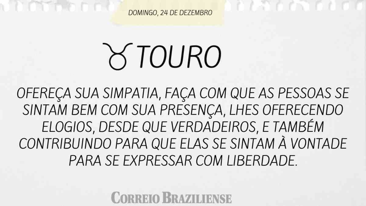 TOURO  | 24 DE DEZEMBRO