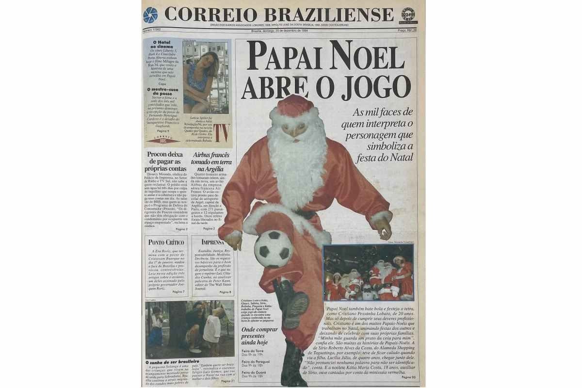 Capa do Correio Braziliense de 25 de dezembro de 1994