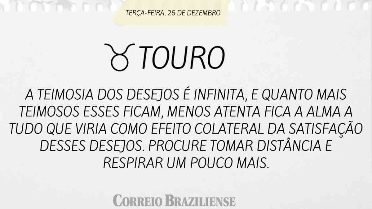 TOURO | 26 DE DEZEMBRO