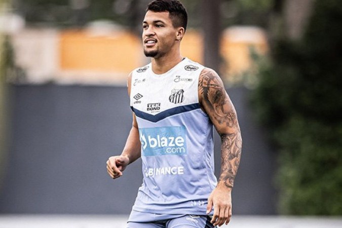 Marcos Leonardo deve deixar o Santos em 2024 -  (crédito: Foto: Ivan Storti/Santos FC)