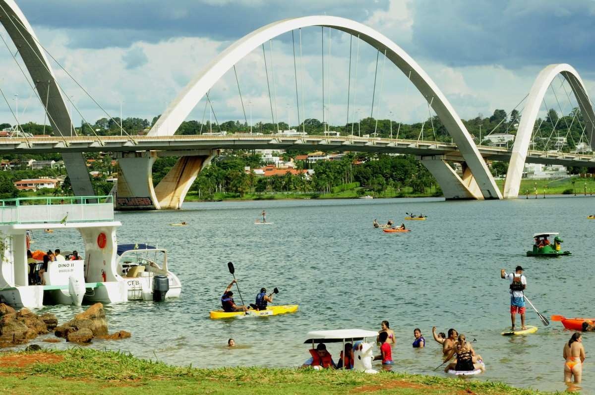 Orla do Lago: um dos pontos onde os brasilienses foram desfrutar o feriado natalino