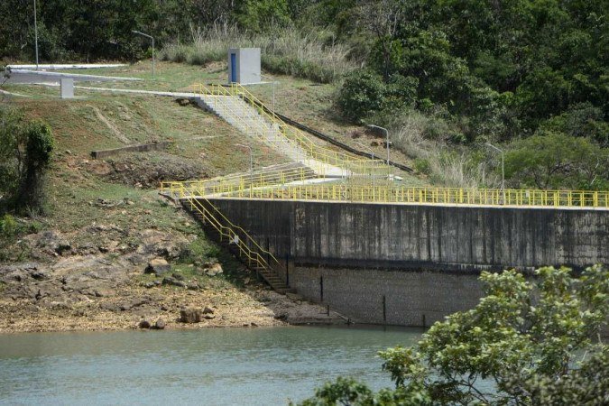 Nível das águas da barragem do Descoberto está mais baixo em 2023 - (crédito: Marcelo Ferreira/CB/D.A Press) Nível das águas da barragem do Descoberto está mais baixo em 2023 - (crédito: Marcelo Ferreira/CB/D.A Press)