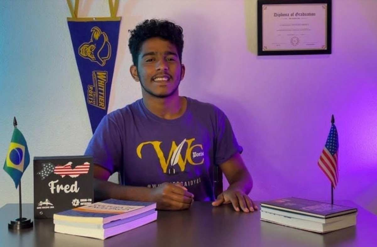 Fred Ramon criou uma vakinha para custear os últimos semestres do curso. Estudante faz vakinha para concluir curso nos EUA.