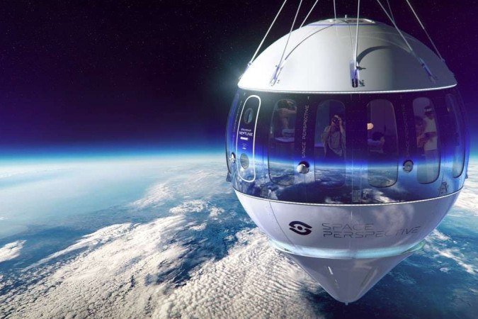 A empresa já tinha divulgado imagens de como a nave será - (crédito: Space Perspective/Divulgação) A empresa já tinha divulgado imagens de como a nave será - (crédito: Space Perspective/Divulgação)