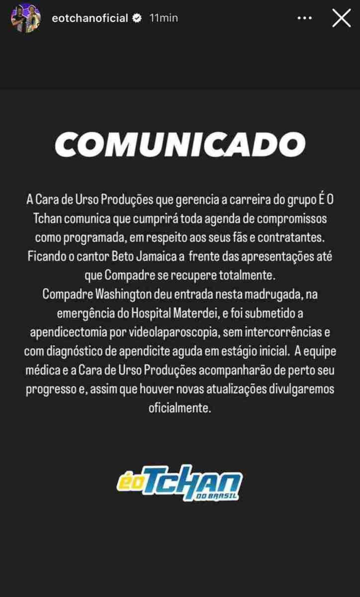 Na agenda do &Eacute; o Tchan est&atilde;o programados shows para os pr&oacute;ximos dias pelo Brasil