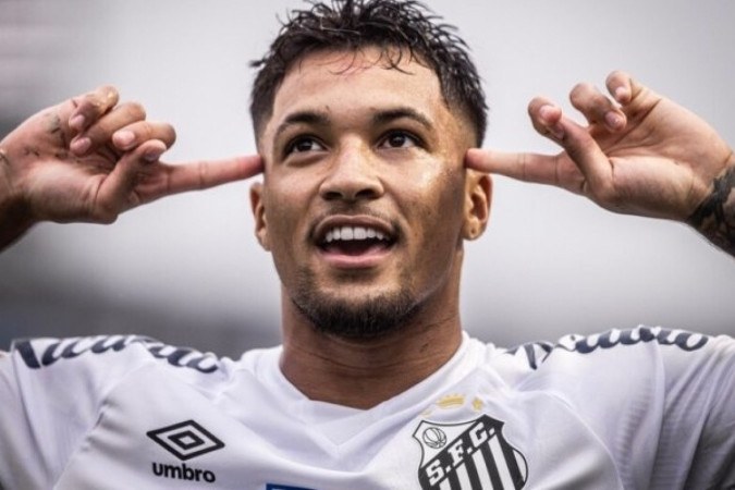 Marcos Leonardo parece ter o futuro incerto  -  (crédito: Foto: Raul Baretta/ Santos FC)