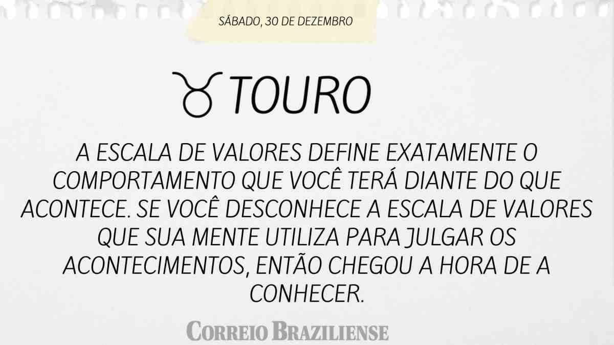 TOURO | 30 DE DEZEMBRO