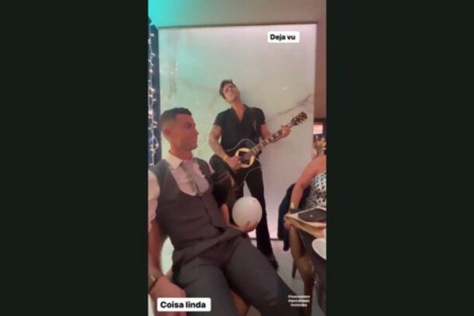 Família de Cristiano Ronaldo encantada com concerto de Luan Santana na passagem de ano  -  (crédito: Foto: Redes Sociais)