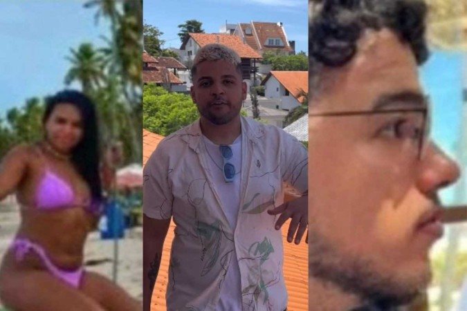 Gustavo Pereira Silveira Elias, 24 anos, Karla Aparecida dos Santos, 19, e Tiago de Lima Ribeiro, 21 anos avam as férias em Balneário Cambóriú - (crédito: Reprodução/Redes sociais) Gustavo Pereira Silveira Elias, 24 anos, Karla Aparecida dos Santos, 19, e Tiago de Lima Ribeiro, 21 anos avam as férias em Balneário Cambóriú - (crédito: Reprodução/Redes sociais)