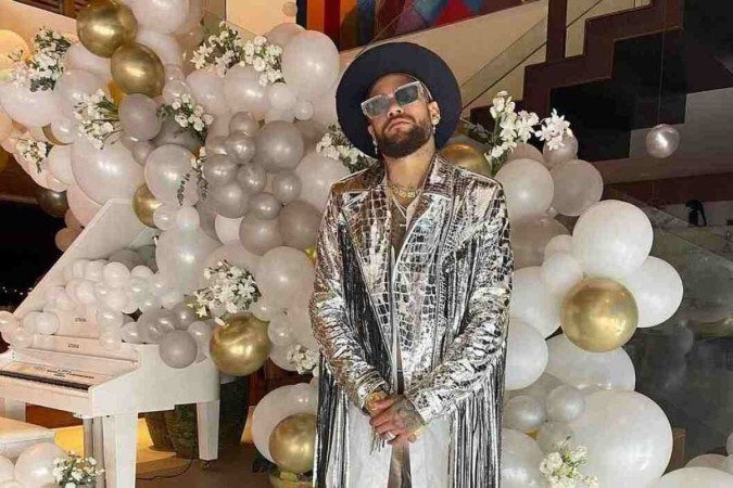 Neymar em festa de reveillon -  (crédito: Foto reprodução internet)