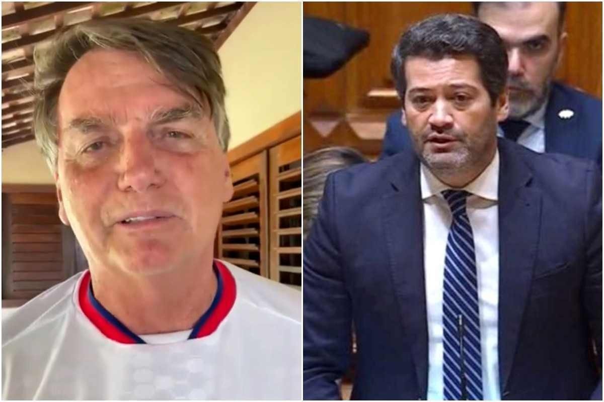 Bolsonaro pede votos para o ultradireitista André Ventura, de Portugal