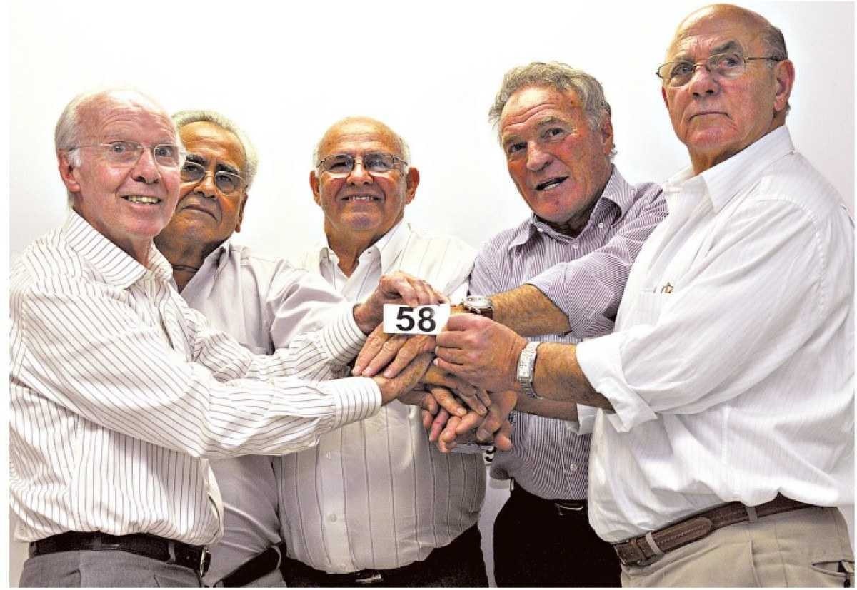 Zagallo visitou a redação do Correio em 24 de junho de 2008 ao lado de mais quatro campeões mundiais em 1958: Pepe, Zito, Dino Sani e Mazzola