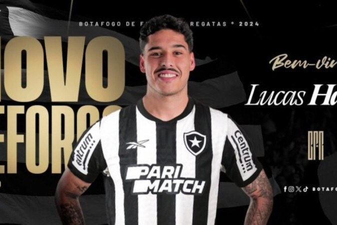 Lucas Halter chega ao Botafogo para reforçar a zaga em 2024  -  (crédito: Divulgação/Botafogo)