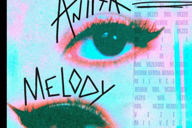  Capa do single "Mil vezes remix" por Anitta e Melody -  (crédito: Divulgação)