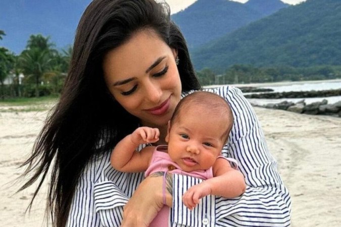 Bruna Biancardi e a filha, Mavie -  (crédito: Reprodução/ Instagram)