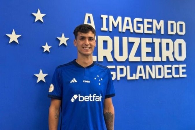 Juan Dinenno é o novo reforço do Cruzeiro -  (crédito:  Foto: Divulgação/Cruzeiro/Marco A. Ferraz)