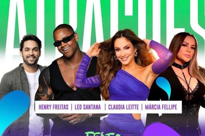 Claudia Leitte, Léo Santana e mais artistas são confirmados na Festa do Gelo -  (crédito: Divulgação )