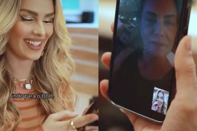 Yasmin Brunet anuncia para a mãe, Luiza Brunet, que irá para o BBB 24 -  (crédito: Reprodução/Instagram)