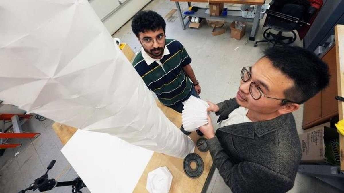 Pesquisadores desenvolvem plantas robóticas inspiradas em origami