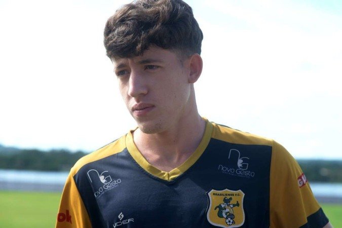  09/01/2024 Credito: Ed Alves/CB/DA.Press. Esportes. Especial Candang&atilde;o 2024. Treino do Brasiliense. Na foto, jogador Tobinha. 