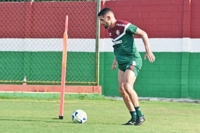 Reforço do Fluminense treina com bola no CT Carlos Castilho -  (crédito:  Mailson Santana/Fluminense FC)