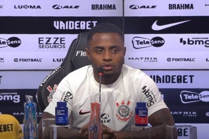 Diego Palacios é apresentado no Corinthians -  (crédito:  Foto: Reprodução)