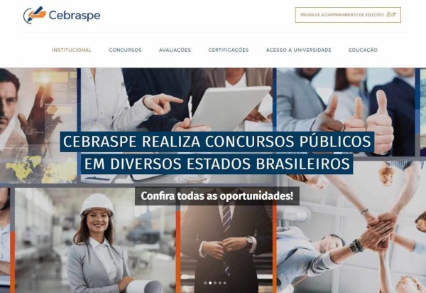 Reprodução/site do Cebraspe