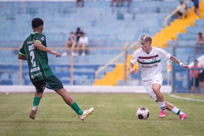 Fluminense foi o primeiro colocado do Grupo 13 e mede forças com o Ituano pela Copinha  -  (crédito:  - Foto: Leonardo Brasil/Fluminense)