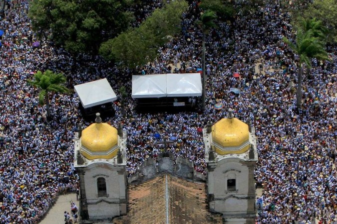 Tradicional festejo da Lavagem do Senhor do Bonfim, em Salvador, leva milhares de devotos às ruas
     -  (crédito: Fernando Vivas /GOVBA)