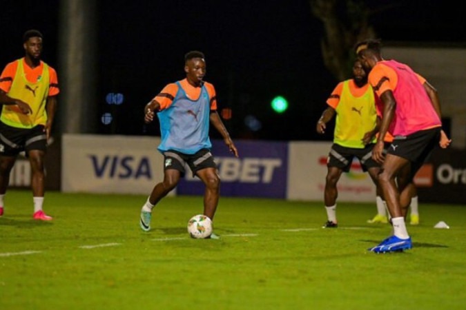 Último treino da Costa do Marfim antes da estreia -  (crédito: Foto: Divulgação/FIF)