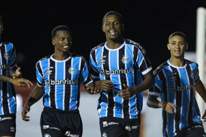 Jardiel é o artilheiro da Copinha com oito gols marcados -  (crédito: Foto: Renan Jardim/Grêmio)