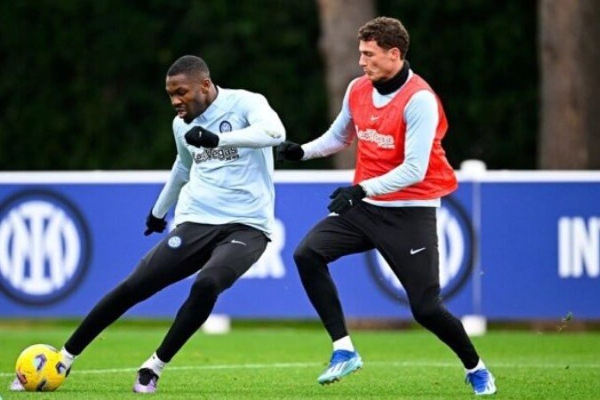 Jogadores da Inter de Milão durante treinamento da equipe - Foto: Divulgação/Internazionale Milano - (crédito: Foto: Divulgação/Internazionale Milano) Jogadores da Inter de Milão durante treinamento da equipe - Foto: Divulgação/Internazionale Milano - (crédito: Foto: Divulgação/Internazionale Milano)