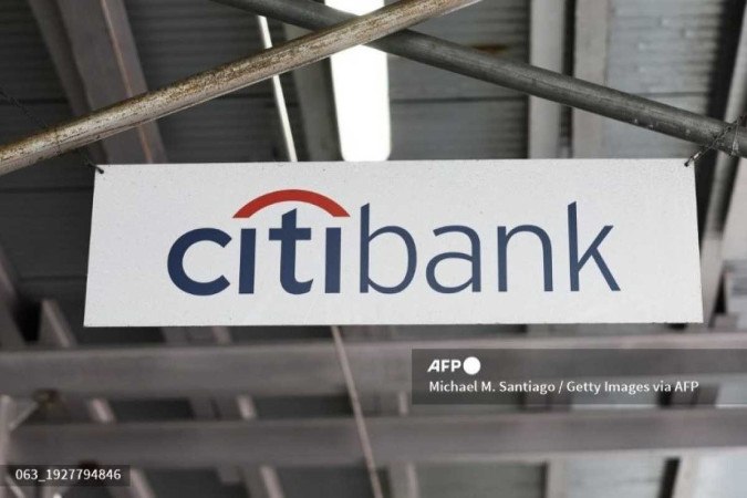 O logotipo do Citibank é visto em um banco na Terceira Avenida em 12 de janeiro de 2024 na cidade de Nova York -  (crédito: Getty Images via AFP)