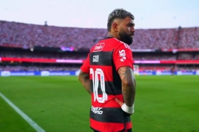 Marcos Braz fala sobre renovação de contrato de atacante do Flamengo -  (crédito: Foto: Marcelo Cortes/Flamengo)
