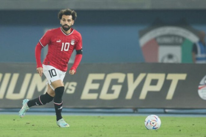 Salah, do Liverpool, é a principal estrela do Egito - Foto: Bruno Fahy/Belga Mag/AFP -  (crédito: Foto: Bruno Fahy/Belga Mag/AFP)
