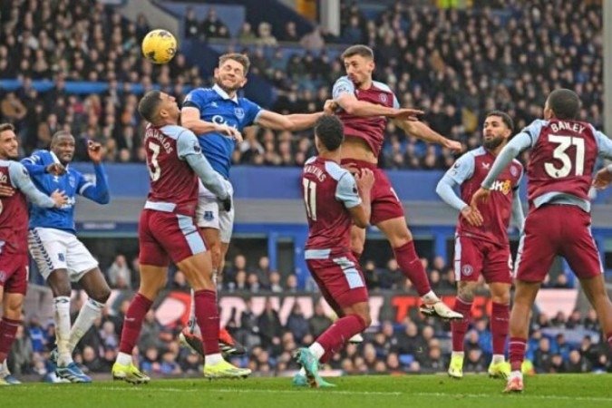 Everton e Aston Villa ficam no 0 a 0 -  (crédito:  AFP via Getty Images)